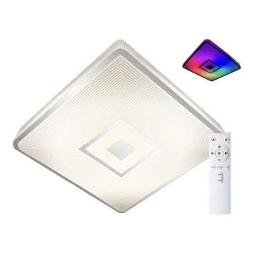 Top Light - LED RGB Stmívatelné stropní svítidlo RAINBOW LED/24W/230V hranatý + dálkové ovládání
