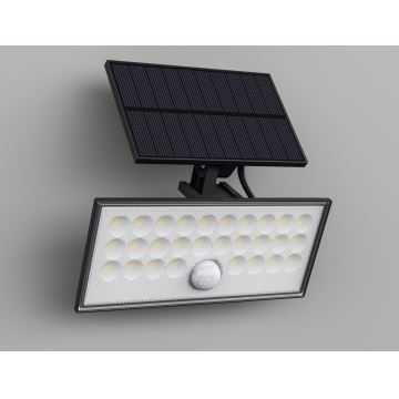 Top Light - LED Solární nástěnný reflektor se senzorem HELEON VARIO LED/8W/3,7V IP65 4000K + dálkové ovládání