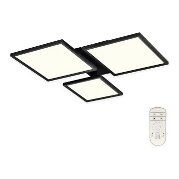 Top Light - LED Stmívatelný přisazený lustr MERKUR LED/50W/230V 3000-6500K černá + dálkové ovládání