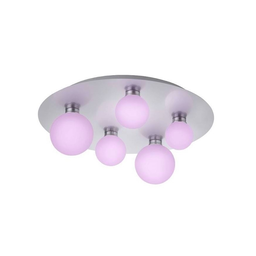 Trio - LED RGB Stmívatelné stropní svítidlo DICAPO 5xLED/3W/230V 3000-5000K + dálkové ovládání