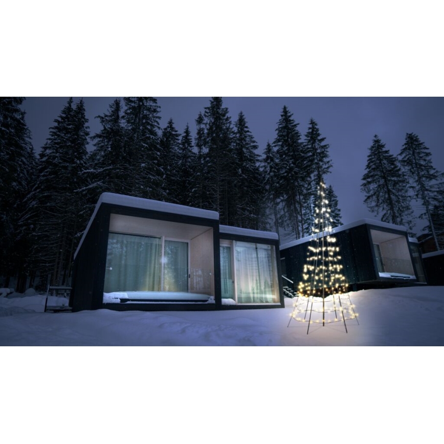 Twinkly - LED RGBW Stmívatelný venkovní vánoční stromeček LIGHT TREE 300xLED 2m IP44 Wi-Fi