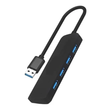 USB Rozbočovač 4xUSB-A 3.0 černá