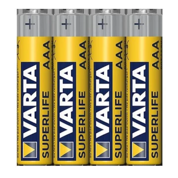 Varta 2003101304 - 4 ks Zinkouhlíková baterie SUPERLIFE AAA 1,5V