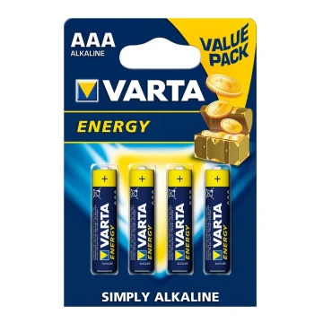 Varta 4103 - 4 ks Alkalické baterie ENERGY AAA 1,5V