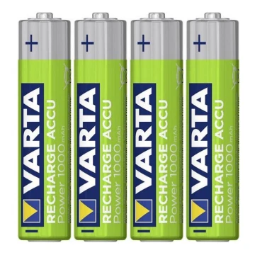 Varta 5703301404 - 4 ks Nabíjecí baterie RECHARGE  AAA 1,2V