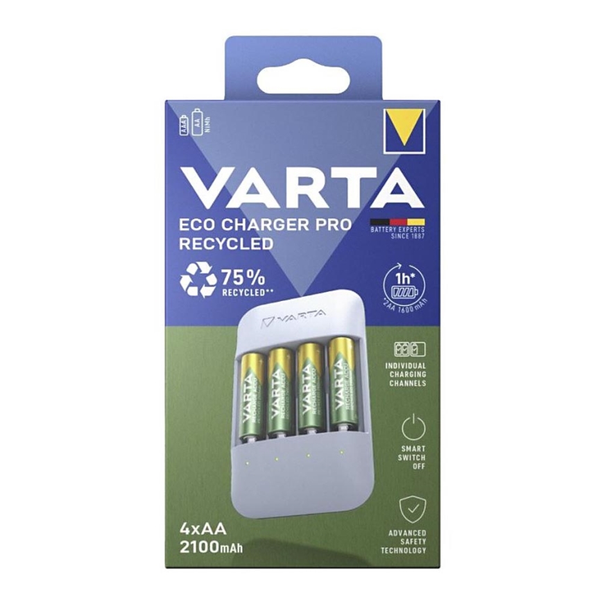 Varta 57683101121 - Nabíječka baterií 4xAA/AAA 2100mAh 5V