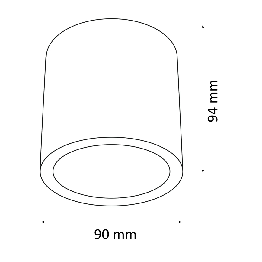 Venkovní bodové svítidlo OHIO 1xGU10/10W/230V IP54 černá