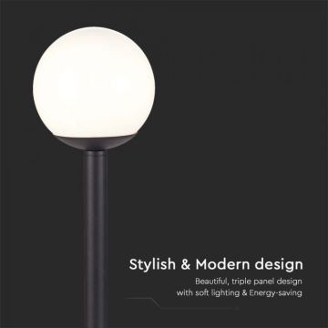 Venkovní lampa 1xE27/60W/230V IP44 97 cm černá