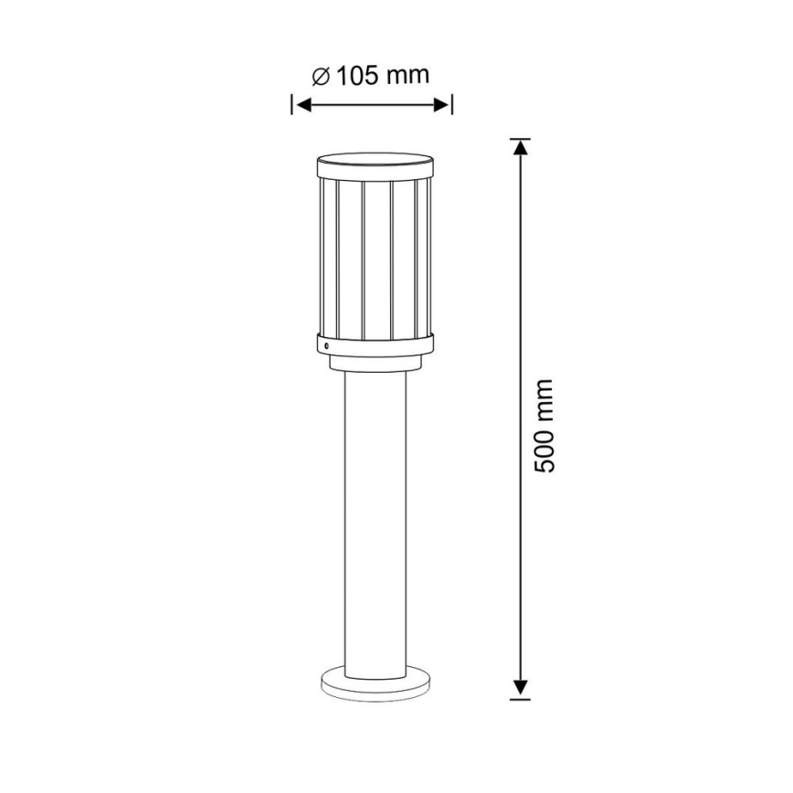 Venkovní lampa FIORD 1xE27/10W/230V IP44