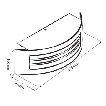 Venkovní svítidlo SITOM 1xE27/14W/230V IP44