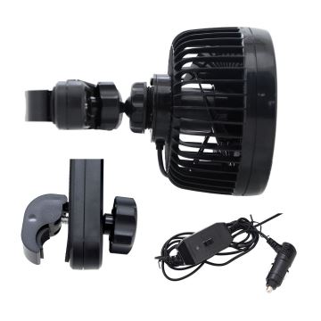 Ventilátor na opěrku hlavy do auta 4W/12V černá