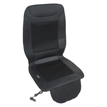 Vyhřívaný potah sedadla s ventilací 18W/12V černá