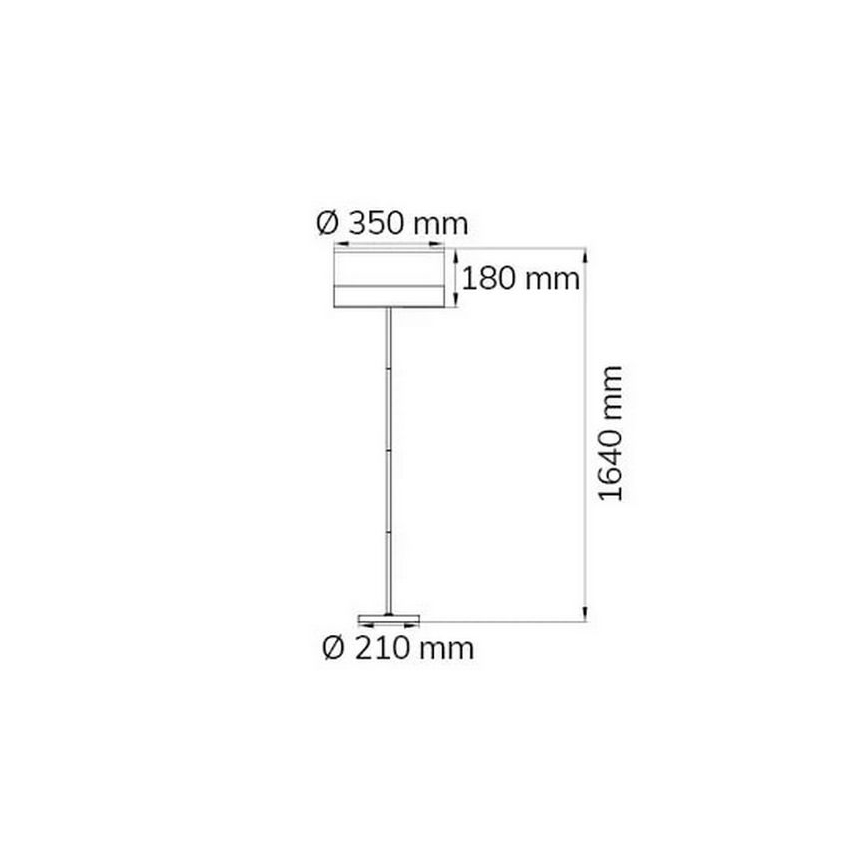 Wofi 11765 - Stojací lampa DAVIE 1xE27/40W/230V