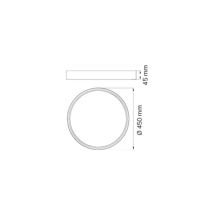 Wofi 12056 - LED Stmívatelné stropní svítidlo DUBAI LED/27,5W/230V antracit