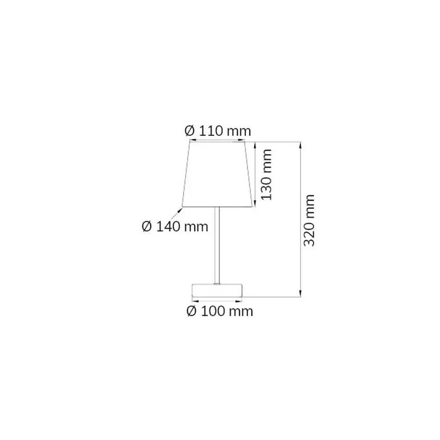 Wofi 832401949000 - Stolní lampa CESENA 1xE14/42W/230V růžová