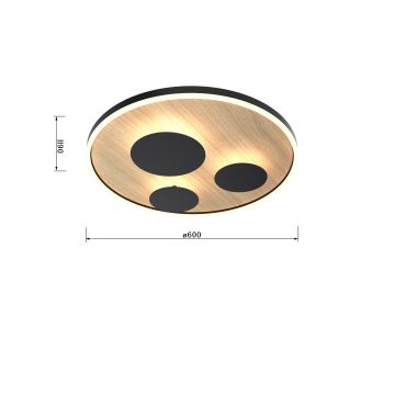 Wofi 9013-306L - LED Stmívatelné stropní svítidlo REIMS LED/40W/230V