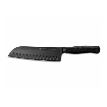 Wüsthof - Kuchyňský nůž santoku PERFORMER 17 cm černá