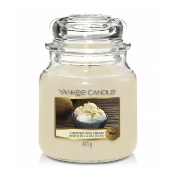 Yankee Candle - Vonná svíčka COCONUT RICE CREAM střední 411g 65-75 hod.