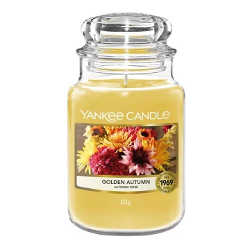 Yankee Candle - Vonná svíčka GOLDEN AUTUMN velká 623g 110-150 hod.