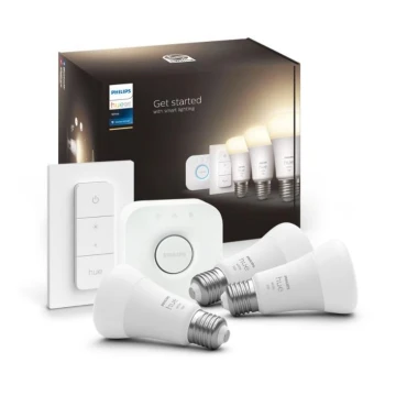 Základní sada Philips Hue WHITE 3xE27/9,5W 2700K + zařízení k propojení