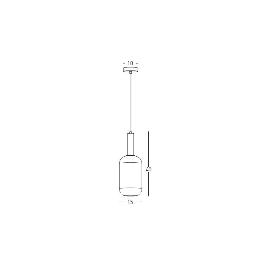 Zambelis 22070 - Lustr na lanku 1xE27/40W/230V pr. 15 cm zlatá