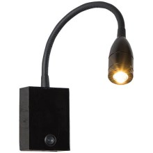 Zambelis H32 - LED Flexibilní lampička LED/3W/230V černá