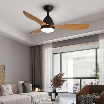 ZEVENTI - LED Stropní ventilátor MURO LED/18W/230V Wi-Fi Tuya + dálkové ovládání