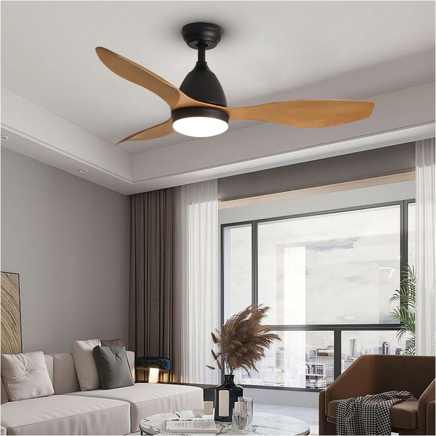 ZEVENTI - LED Stropní ventilátor MURO LED/18W/230V Wi-Fi Tuya + dálkové ovládání