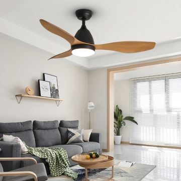 ZEVENTI - LED Stropní ventilátor MURO LED/18W/230V Wi-Fi Tuya + dálkové ovládání