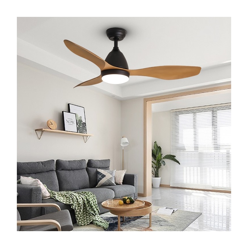 ZEVENTI - LED Stropní ventilátor MURO LED/18W/230V Wi-Fi Tuya + dálkové ovládání