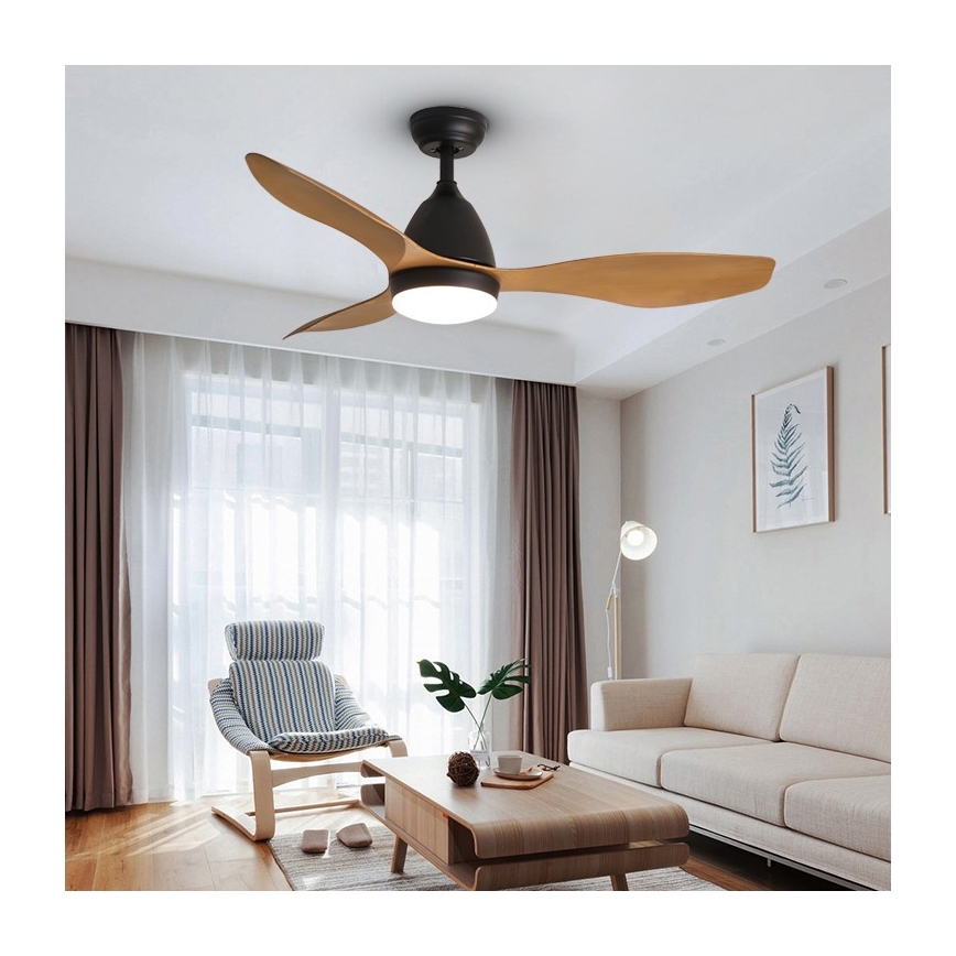 ZEVENTI - LED Stropní ventilátor MURO LED/18W/230V Wi-Fi Tuya + dálkové ovládání