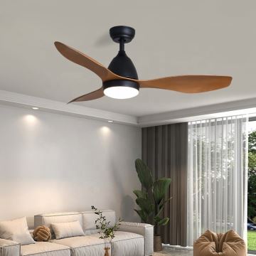 ZEVENTI - LED Stropní ventilátor MURO LED/18W/230V Wi-Fi Tuya + dálkové ovládání