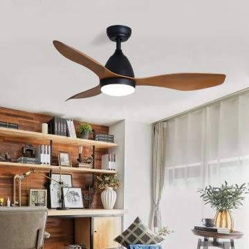 ZEVENTI - LED Stropní ventilátor MURO LED/18W/230V Wi-Fi Tuya + dálkové ovládání