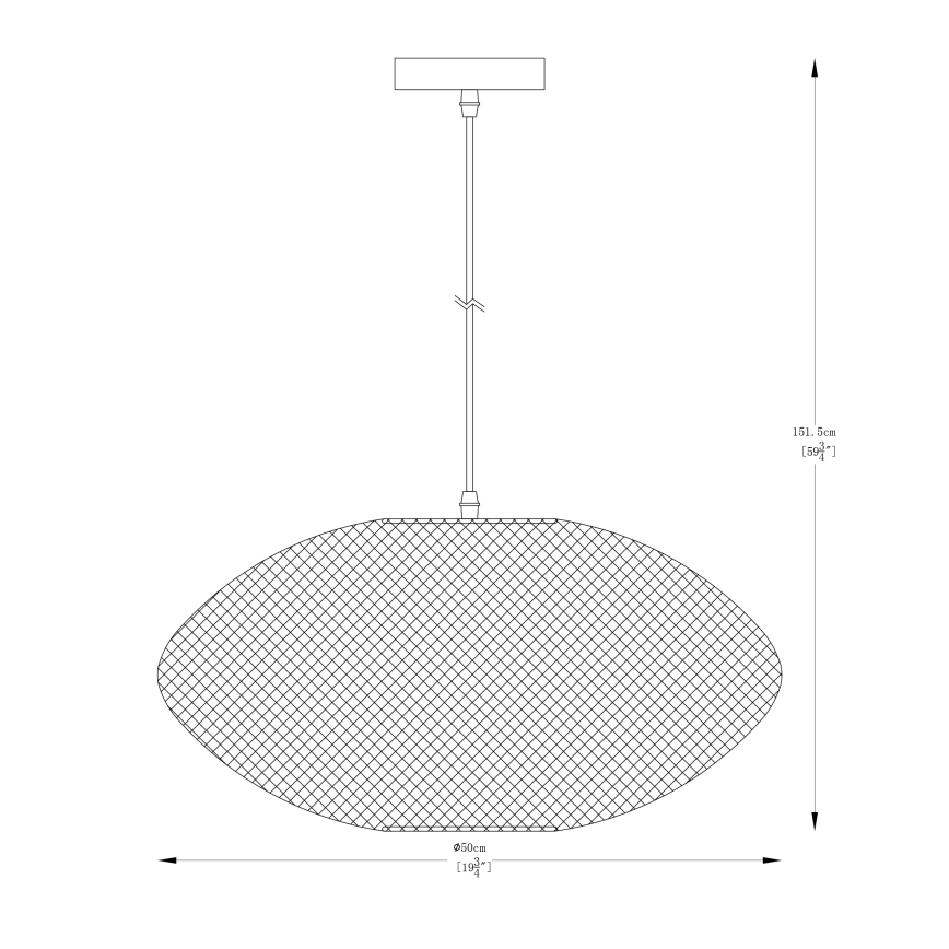 Zuma Line - Lustr na lanku 1xE27/40W/230V černá