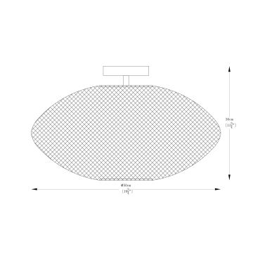 Zuma Line - Přisazený lustr 1xE27/40W/230V černá