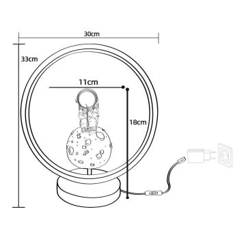 Zuma Line - LED Dětská stolní lampa LED/4W/230V astronaut/pryskyřice