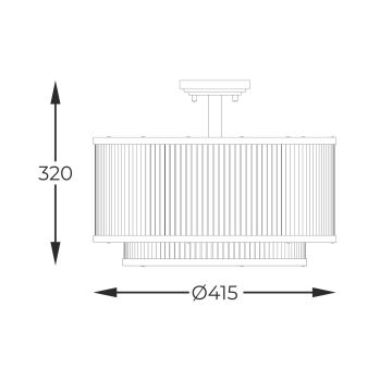 Zuma Line - Lustr na tyči 5xE14/60W/230V černá