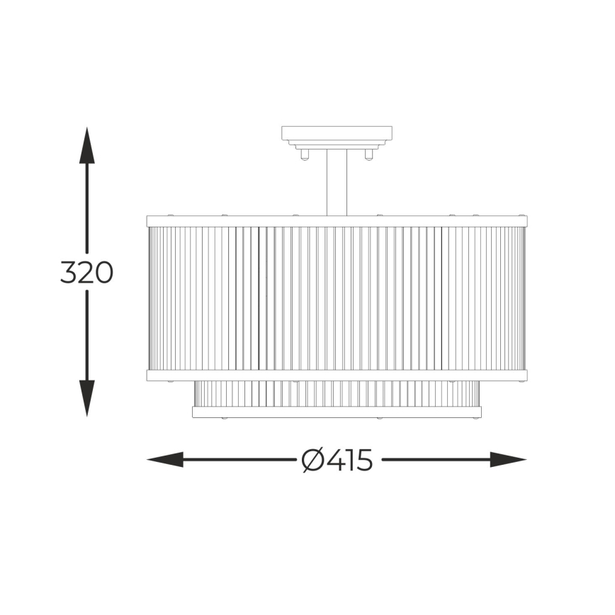 Zuma Line - Lustr na tyči 5xE14/60W/230V černá