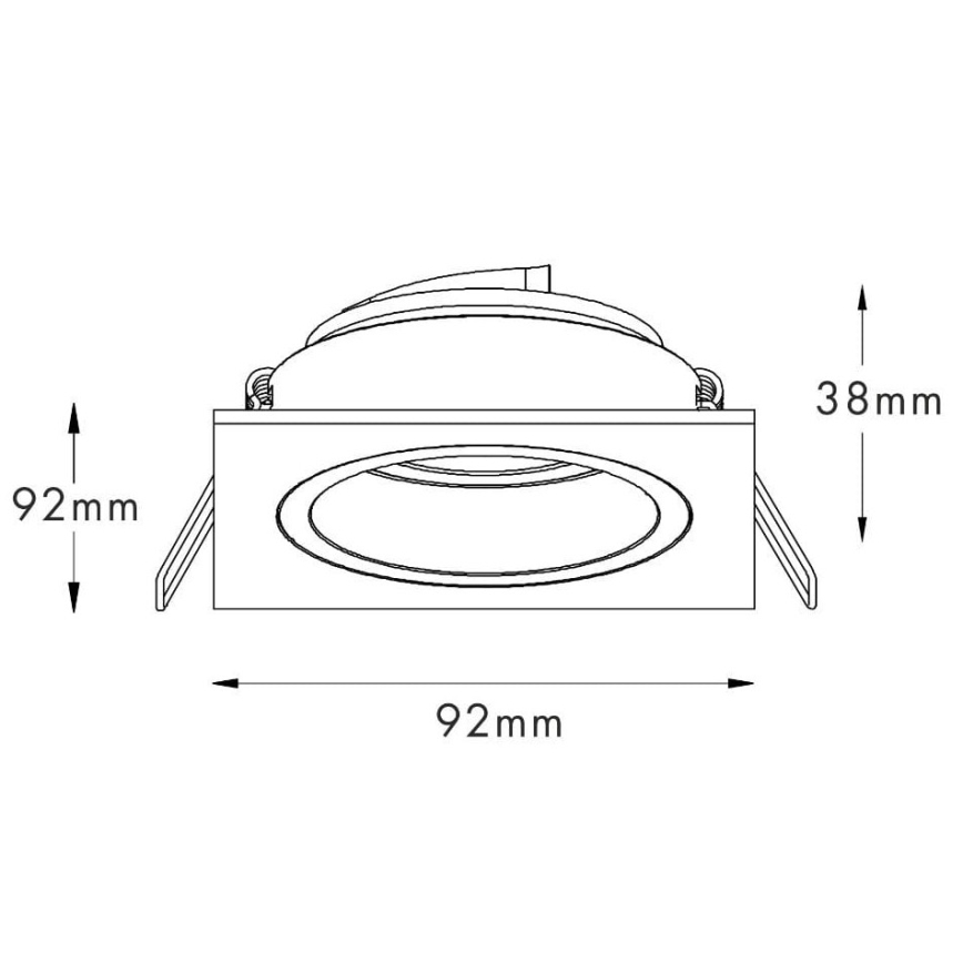 Zuma Line - Podhledové svítidlo 1xGU10/50W/230V bílá