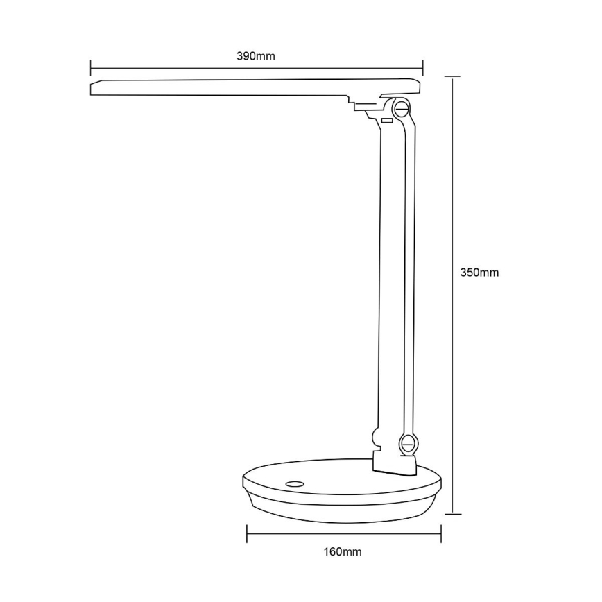 Zuma Line - LED Stolní lampa LED/5W/230V 3000-6000K černá