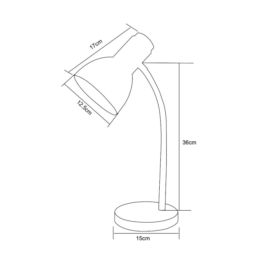 Zuma Line - Stolní lampa 1xE27/40W/230V černá/hnědá