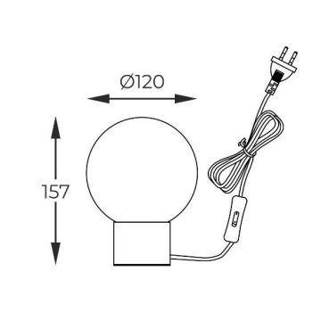 Zuma Line - Stolní lampa 1xG9/4W/230V černá