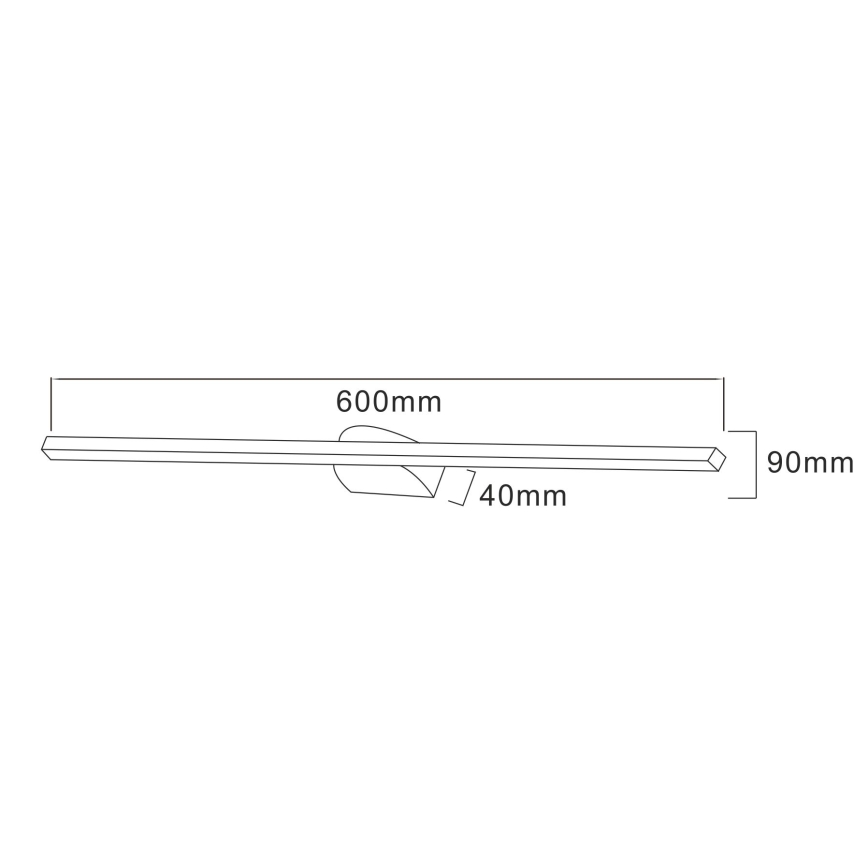 Zuma Line - LED Obrazové svítidlo LED/20W/230V 60 cm černá